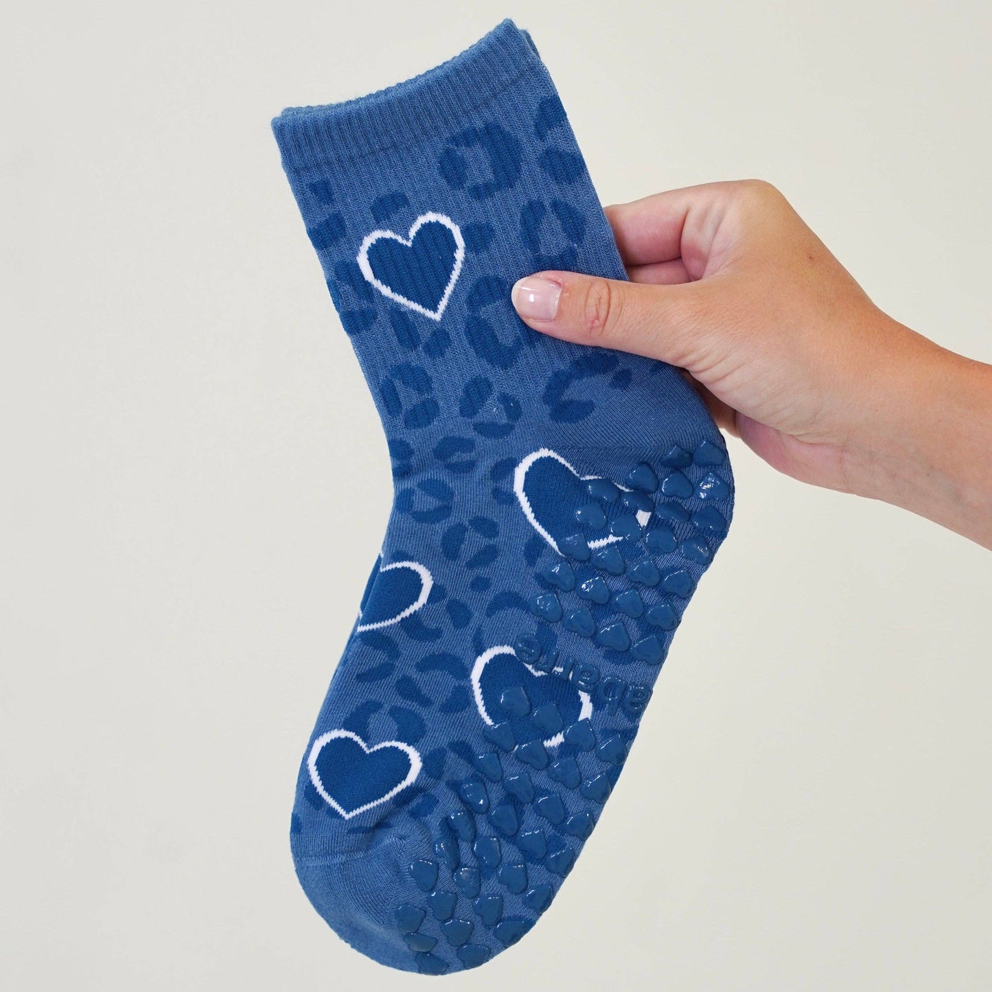 Cheetah Grip Socks- Blue
