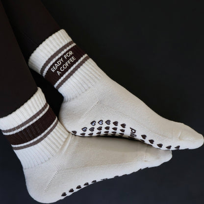 Ready for a Coffee Grip Socks