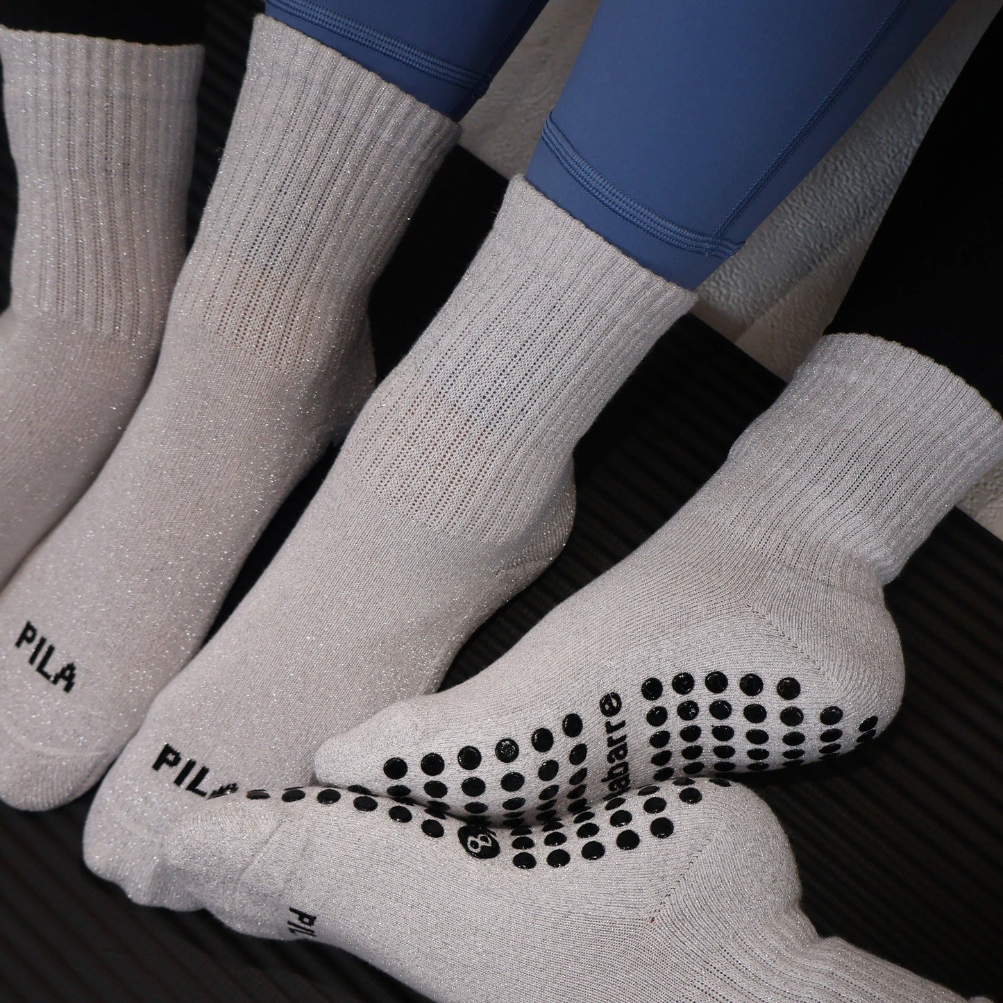 Pila Plain Best Grip Socks - Sparkle Pilates Socks