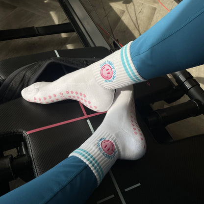 Just Happy To Be Here Grip Socks